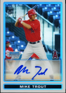 2011 Bowman Chrome Prospects Mike Trout