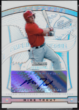 2011 Bowman Sterling Prospects Mike Trout