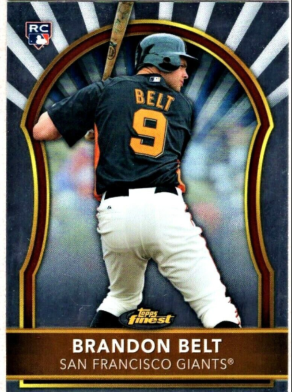 2011 Topps Finest Brandon Belt Rookie Card