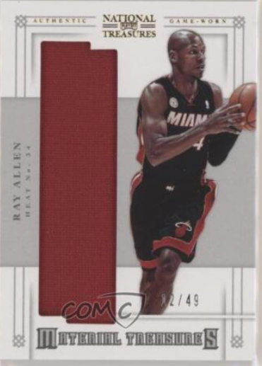 2012-13 Ray Allen Panini National Treasures Colossal Materials Signatures