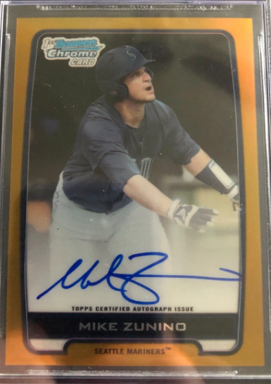 2012 Bowman Chrome Draft Mike Zunino Autograph