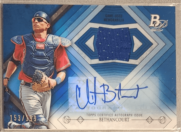 2012 Bowman Platinum Christian Bethancourt Autograph