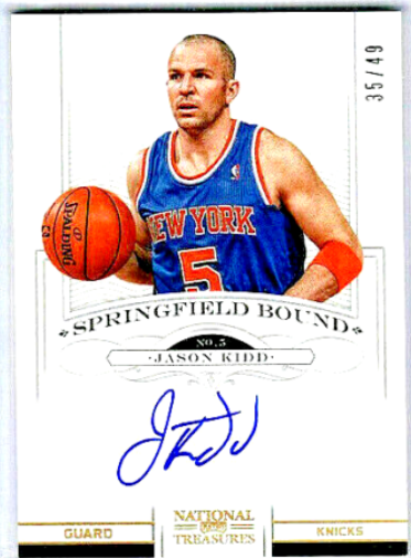 2012 Jason Kidd Panini National Treasures Logoman Autograph