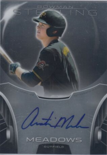 2013 Austin Meadows Bowman Sterling Prospect Auto Card