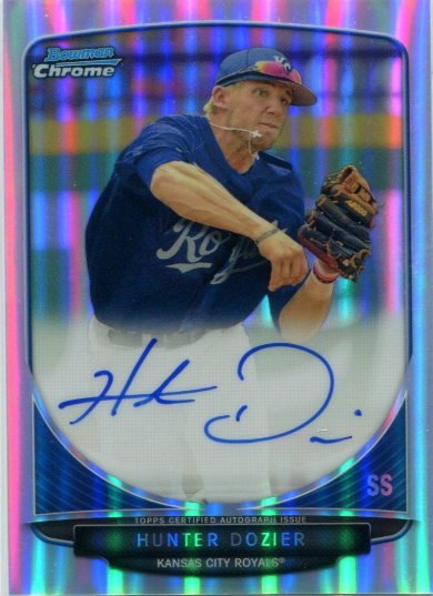 2013 Bowman Chrome Draft Picks Autographs Hunter Dozier