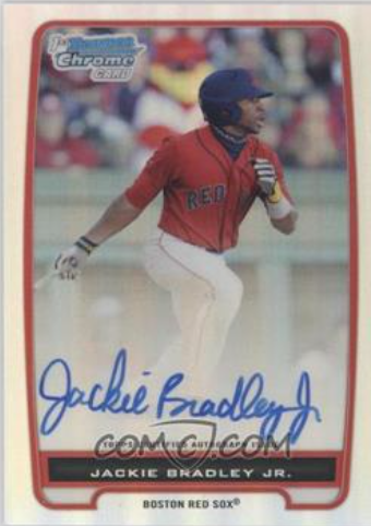 2013 Bowman Chrome Prospect Autographs Jackie Bradley Jr. card