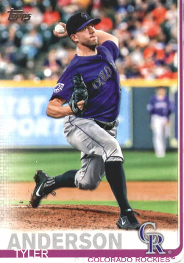 2013 Topps Update Gold Parallel Tyler Anderson card