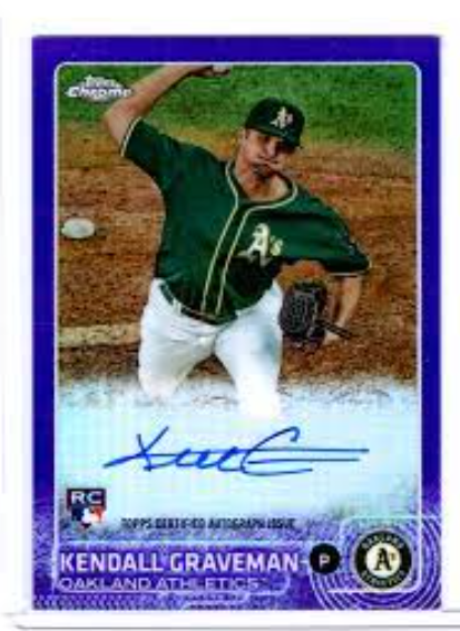 2014 Bowman Chrome Draft Kendall Graveman Refractor Rookie Card