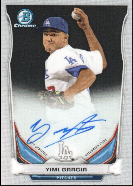 2014 Bowman Chrome Prospect Autographs Yimi Garcia