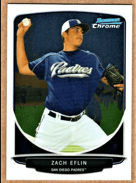 2014 Bowman Chrome Zach Eflin Refractor Parallels Draft Rookie Card