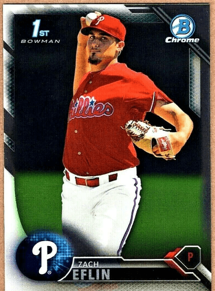 2014 Bowman Zach Eflin's Chrome Draft Rookie Card