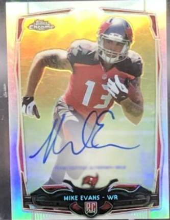 2014 Mike Evans Topps Chrome Rookie Autograph Refractor