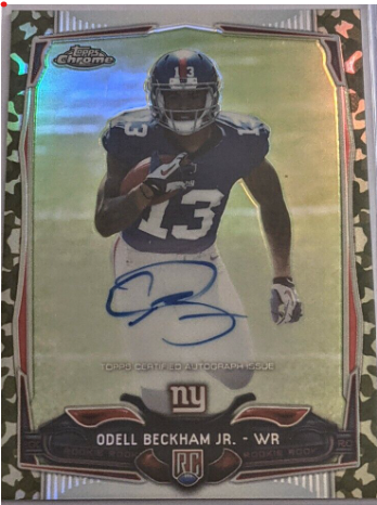 2014 Odell Beckham Jr. Topps Chrome Rookie Autograph Refractor