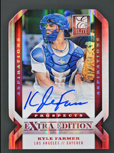 2014 Panini Elite Extra Edition Kyle Farmer Autograph Rookie Card