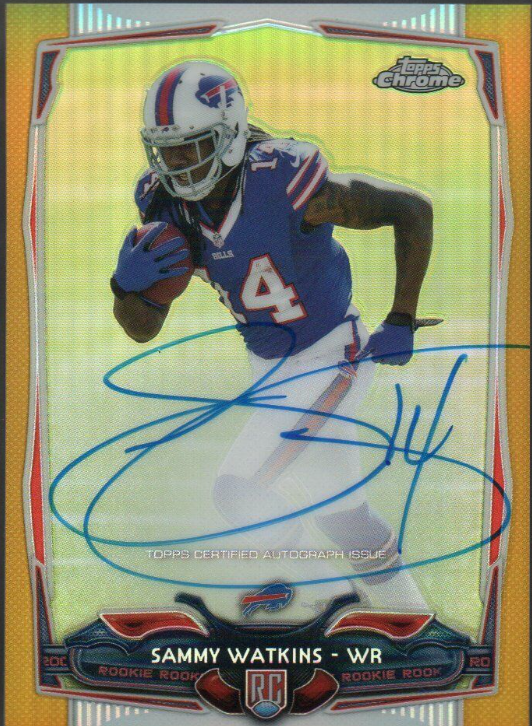 2014 Sammy Watkins Topps Chrome Rookie Autograph Refractor