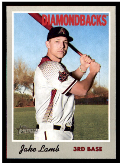 2014 Topps Heritage Minor League Jake Lamb Card