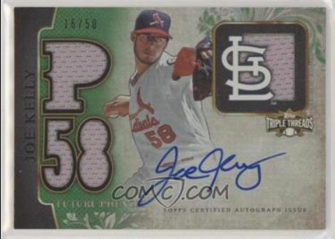 2014 Topps Triple Threads Joe Kelly Relic Card