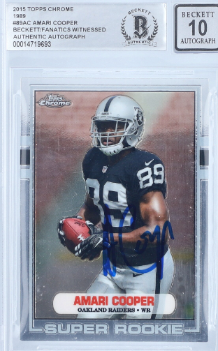 2015 Amari Cooper Autograph Rookie Card