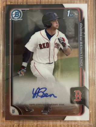 2015 Bowman Chrome Draft Andrew Benintendi Auto