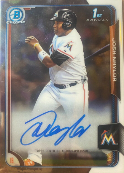 2015 Bowman Chrome Draft Autographs Josh Naylor