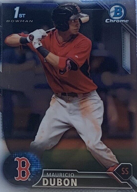 2015 Bowman Chrome Draft Mauricio Dubon Baseball