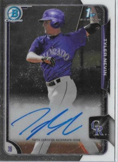 2015 Bowman Chrome Draft Tyler Nevin Autograph