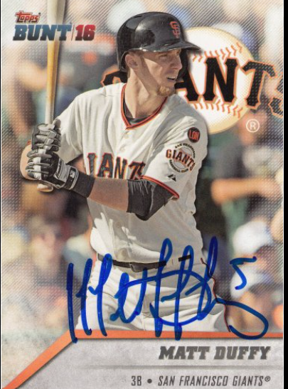 2015 Bowman Chrome Matt Duffy Rookie Card