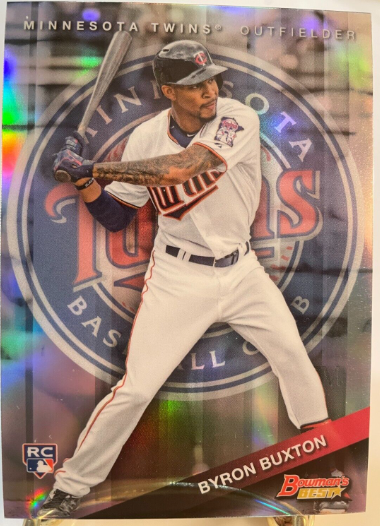 2015 Bowman's Best Byron Buxton Rookie Card Auto