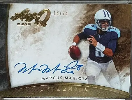 2015 Marcus Mariota Autograph Rookie Card