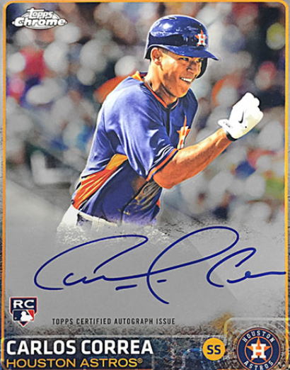 2015 Topps Chrome Carlos Correa RC