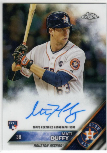 2015 Topps Chrome Matt Duffy Rookie Autograph