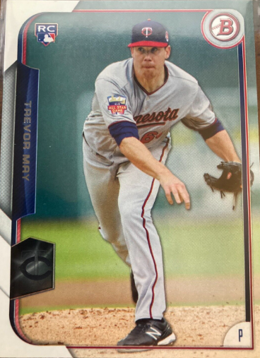 2015 Topps Chrome Trevor May Rookie Card