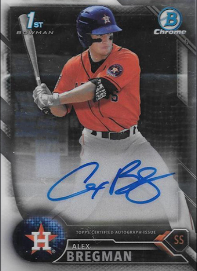 2016 Bowman Chrome Draft Alex Bregman Rookie Card