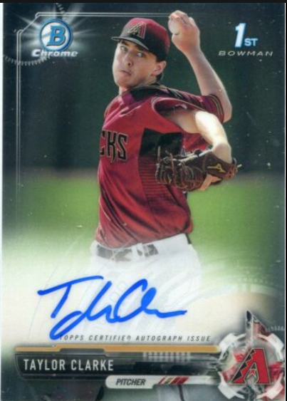 2016 Bowman Chrome Draft Autographs Taylor Clarke