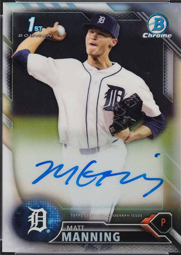 2016 Bowman Chrome Draft Matt Manning