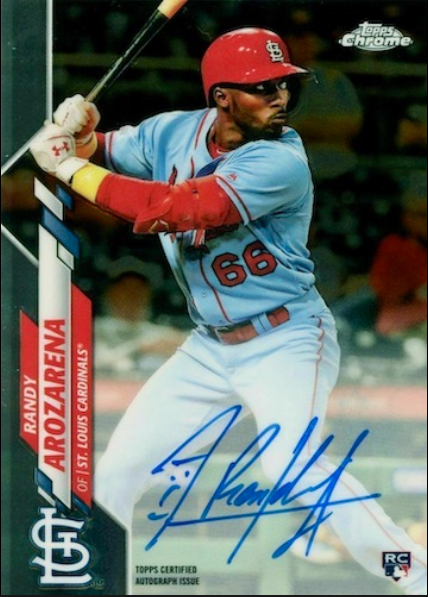 2016 Bowman Chrome Prospect Autographs Randy Arozarena