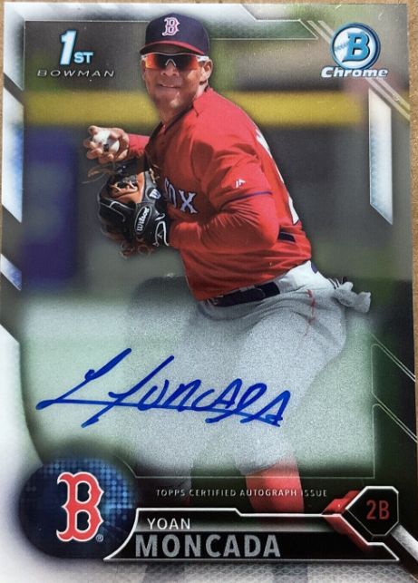 2016 Bowman Chrome Prospect Autographs Yoan Moncada