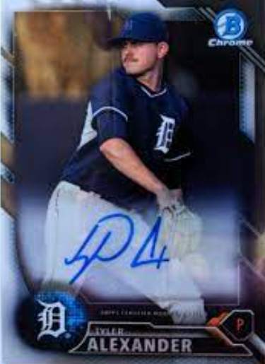 2016 Bowman Chrome Tyler Alexander Draft Refractor