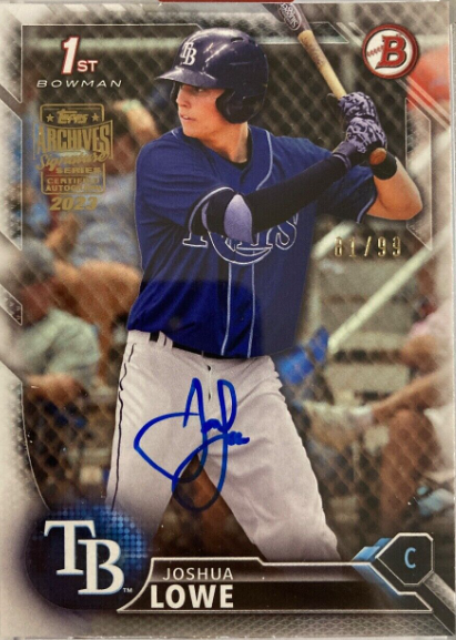 2016 Bowman Draft Josh Lowe