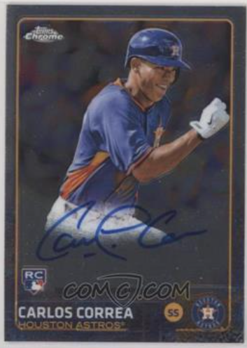  2016 Carlos Correa Topps Chrome Rookie Autographs