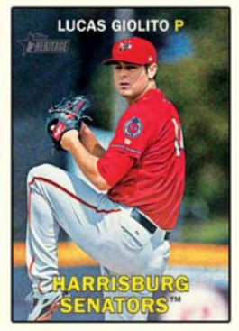 2016 Topps Heritage Minor League Lucas Giolito Rookie Card