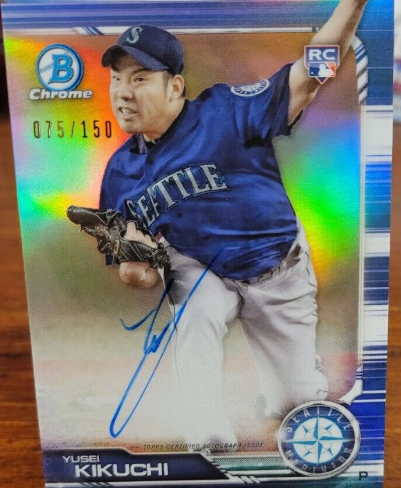 2017 Bowman Chrome Yusei Kikuchi Autograph