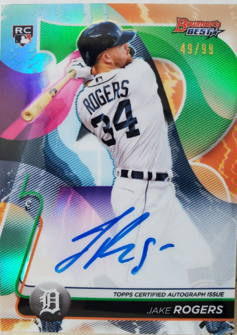 2017 Bowman's Best Jake Rogers Autographs