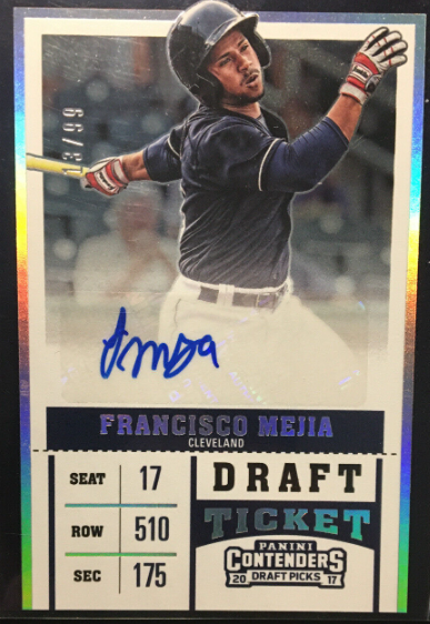 2017 Panini Contenders Draft Picks Francisco Mejia