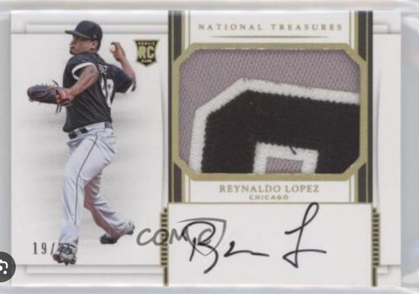 2017 Panini National Treasures Reynaldo Lopez Rookie Patch Autograph