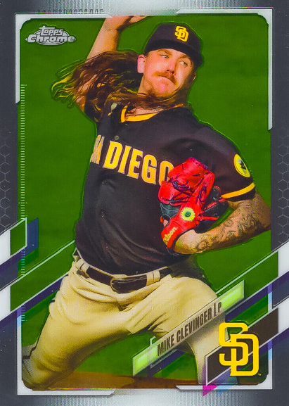 2017 Topps Chrome Mike Clevinger Baseball Card