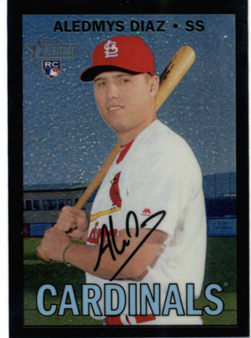 2017 Topps Chrome Refractor Aledmys Diaz Autograph Rookie Card