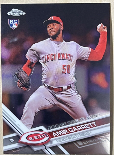 2017 Topps Chrome Update Amir Garrett Rookie Card