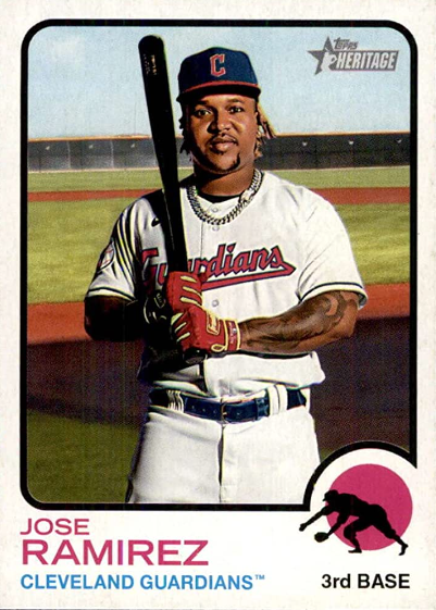 2017 Topps Heritage Jose Ramirez Card