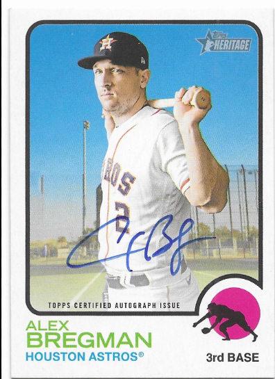 2017 Topps Heritage Real One Alex Bregman Autograph